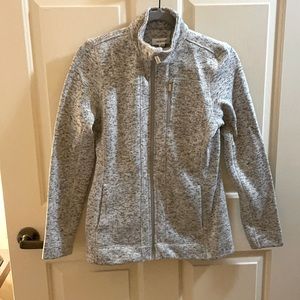 Gray zip up sweater